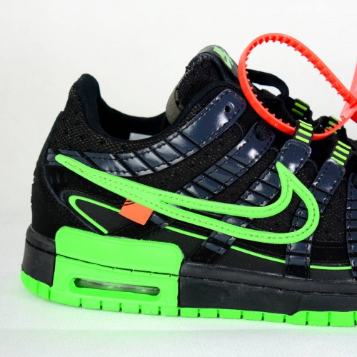 off white rubber dunk green strike raffle